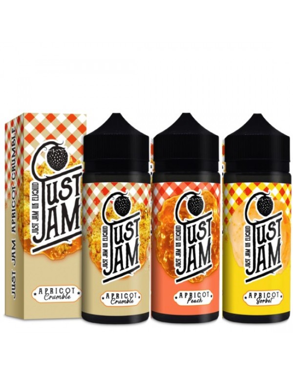 JUST JAM APRICOT RANGE Eliquid Shortfills 120ML