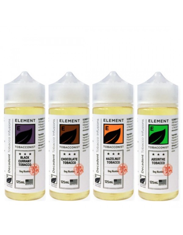 ELEMENT TOBACCONIST Eliquid Shortfills 120ML