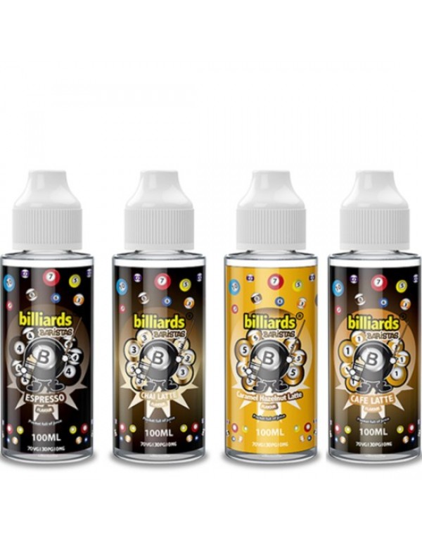 BILLIARDS BARISTAS Eliquid Shortfills 120ML