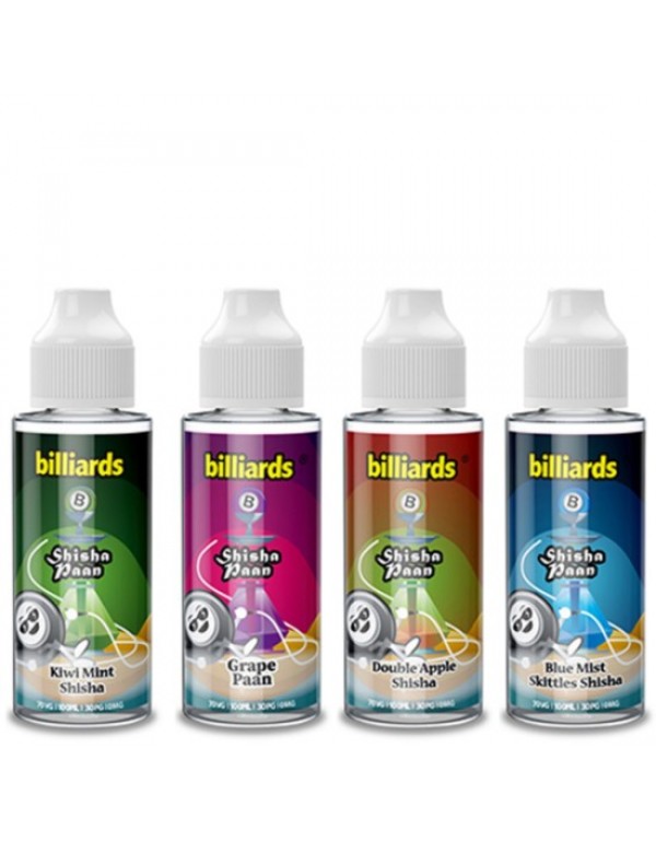 BILLIARDS SHISHA PAAN Eliquid Shortfills 120ML