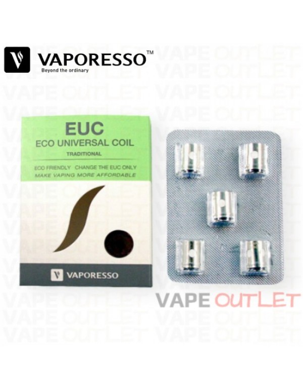 VAPORESSO EUC ECO UNIVERSAL TRADITIONAL VAPE COILS 5PCS