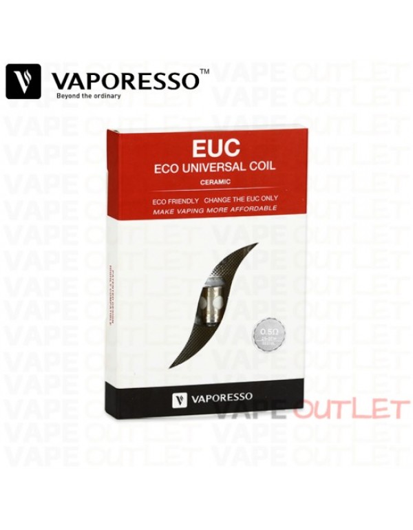 VAPORESSO EUC ECO UNIVERSAL CERAMIC VAPE COILS 5PCS