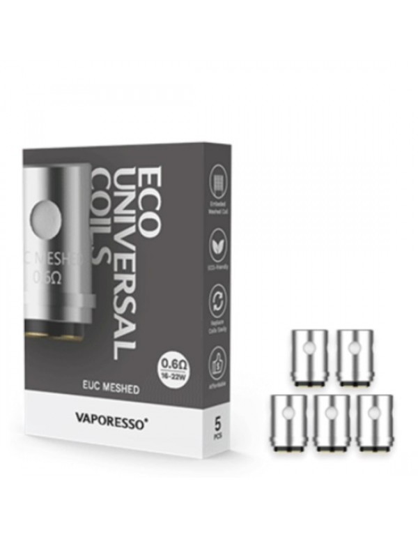 VAPORESSO EUC ECO UNIVERSAL MESHED VAPE COILS 5PCS