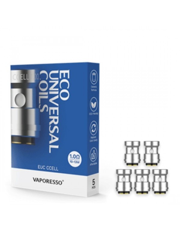 VAPORESSO EUC ECO UNIVERSAL CCELL VAPE COILS 5PCS