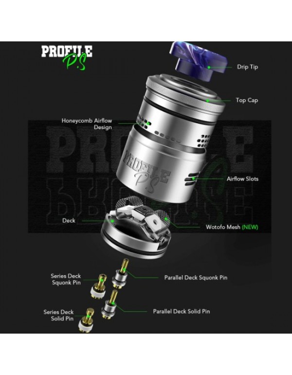 Wotofo Profile PS Dual Mesh RDA Vape Tank