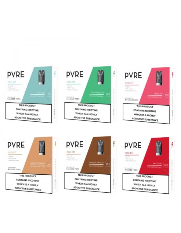 PVRE Pod Kits (Refillable Pod & 10ml Eliquid)